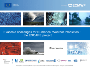 Exascale challenges for Numerical Weather Prediction