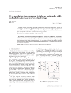 Over-modulation phenomena and its influence on the pulse width