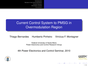 Current Control System to PMSG in Overmodulation Region