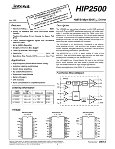 HIP2500 Datasheet