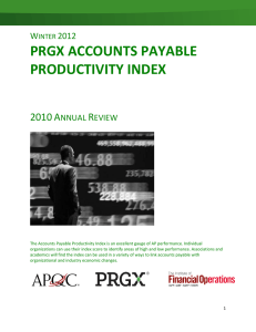 prgx accounts payable productivity index