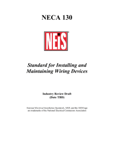 NECA 130 - National Electrical Contractors Association