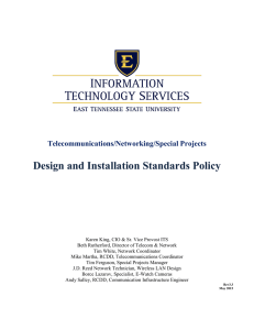 Design and Installation Standards Policy
