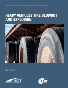 heavy vehicles tire blowout and explosion