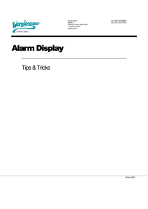 Alarm Display Alarm Display