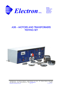leaflet a38 _motors and transformers testing set