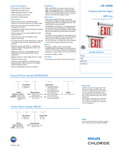 Commercial Exit Signs 44R Line CE-10400