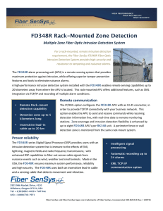 FD348R Rack-Mounted Zone Detection