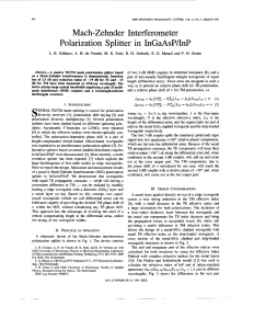 Mach-Zehnder interferometer polarization splitter in InGaAsP/InP