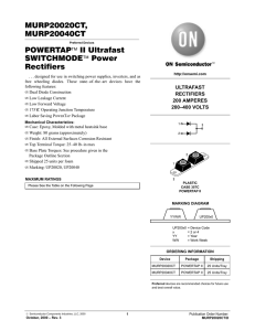 MURP20020CT, MURP20040CT POWERTAP™ II Ultrafast