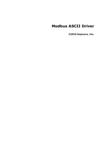 Modbus ASCII Driver