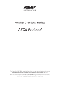 ASCII Protocol - Ness Corporation