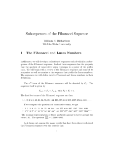 Subsequences of the Fibonacci Sequence