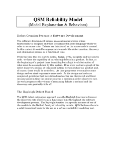 QSM Reliability Model