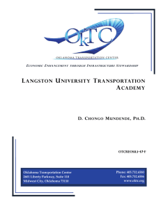 Langston University Transportation Academy