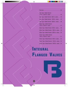integral flanged valves