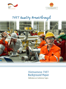 Vietnamese TVET Background Paper - Regional-tvet