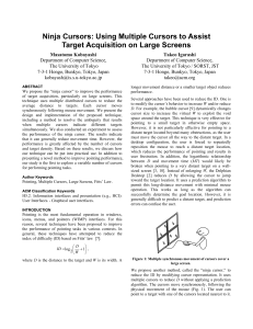 Ninja Cursors - User Interface Research Group