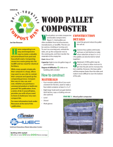 Wood pallet CoMposter - University of Wisconsin