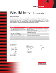 Fairchild Switch Product Line Card