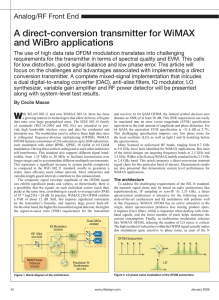 A direct-conversion transmitter for WiMAX and WiBro applications