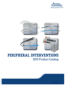 Peripheral Interventions Product Catalog