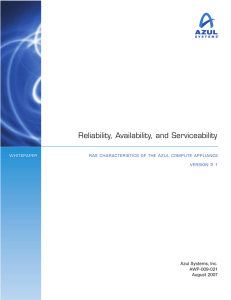 Reliability, Availability, and Serviceability