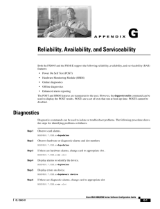 Reliability, Availability, and Serviceability