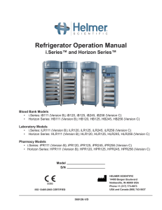 Refrigerator Operation Manual