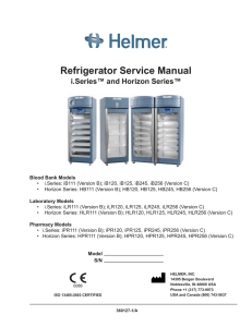 Upright Refrigerator Service Manual