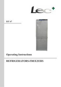 LEC IST47 Fridge Freezer Handbook