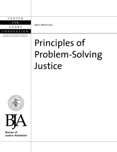 Principles of Problem-Solving Justice