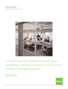 “Our space says, `Wow!` Visitors can immediately see our thinking