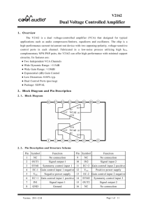 V2162 Dual Voltage Controlled Amplifier