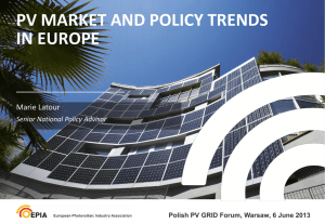 Overview of European PV support Schemes