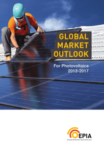 EPIA Global Market Outlook «For Photovoltaics 2013-2017