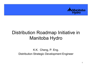 Distribution Roadmap Initiative in Manitoba Hydro