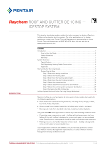 ROOF AND GUTTER DE-ICING - Pentair Thermal Management