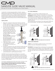 sand/de slide valve manual