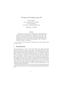 Pricing and hedging gap risk∗