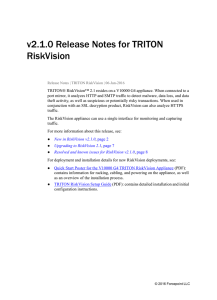 v2.1.0 Release Notes for TRITON RiskVision