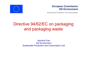 Directive 94/62/EC on packaging and packaging waste