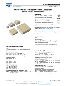 QUAD HIFREQ Series Surface Mount Multilayer Ceramic