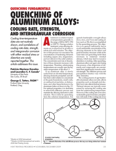 Quenching of Aluminum Alloys