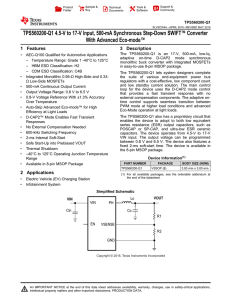 TPS560200-Q1 4.5-V to 17-V, 500-mA Synchronous Step