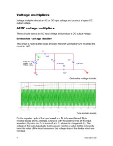 Voltage multipliers