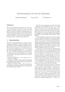 Pseudorandomness for Network Algorithms