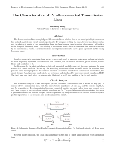 The Characteristics of Parallel-connected Transmission Lines