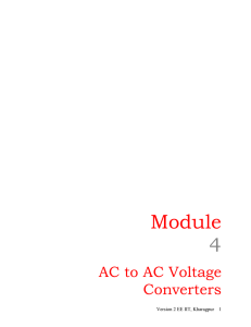 Phase Angle Control in Triac-based Single-phase AC