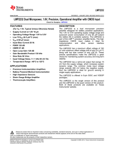 LMP2232 Dual - Texas Instruments